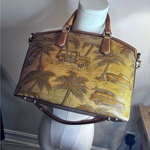 BRAHMIN - DUXBURY SATCHEL - TAN COPA CABANA